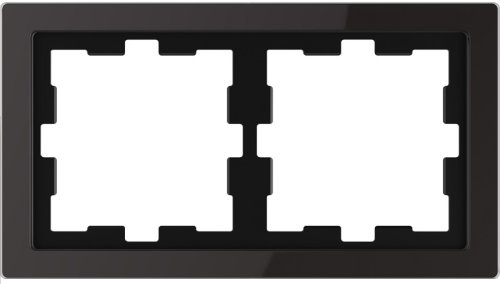 Рамка универсальная Schneider Electric Merten D-Life 2-м. стекло черный оникс  картинка